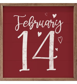 February 14th Hearts Red